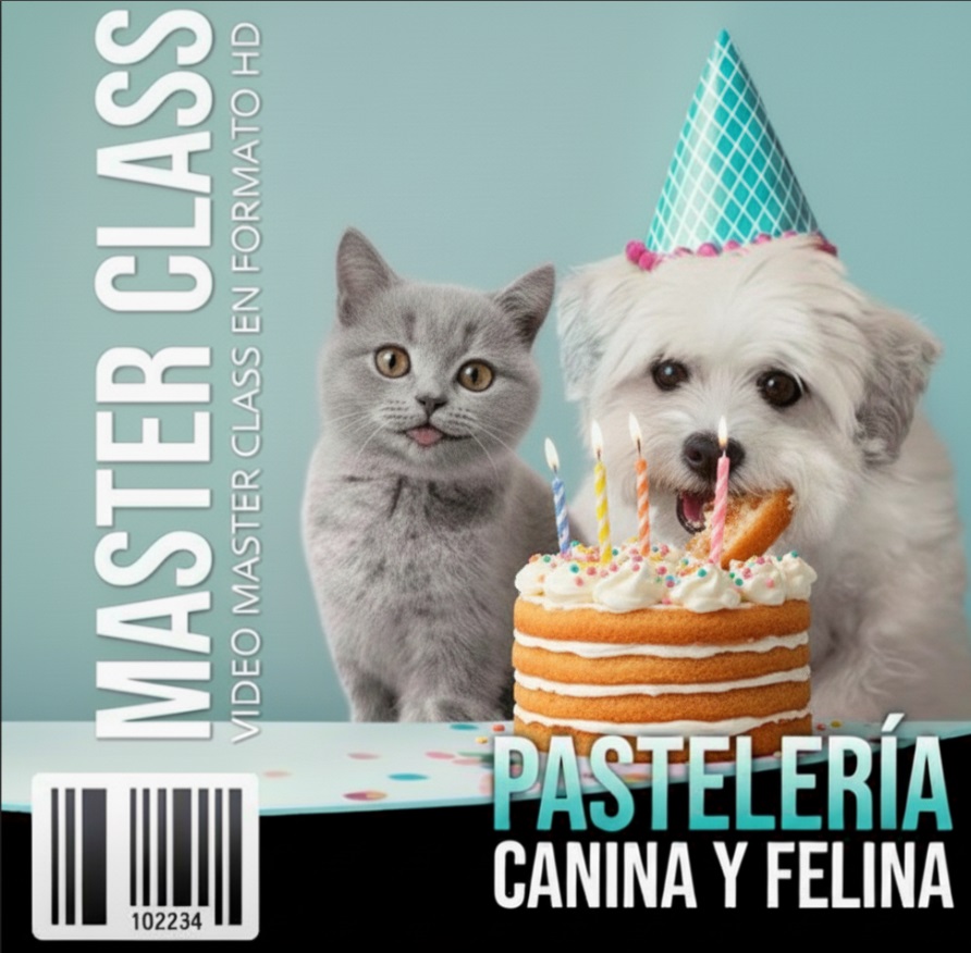 Imagen oficial del curso de pastelería canina y felina